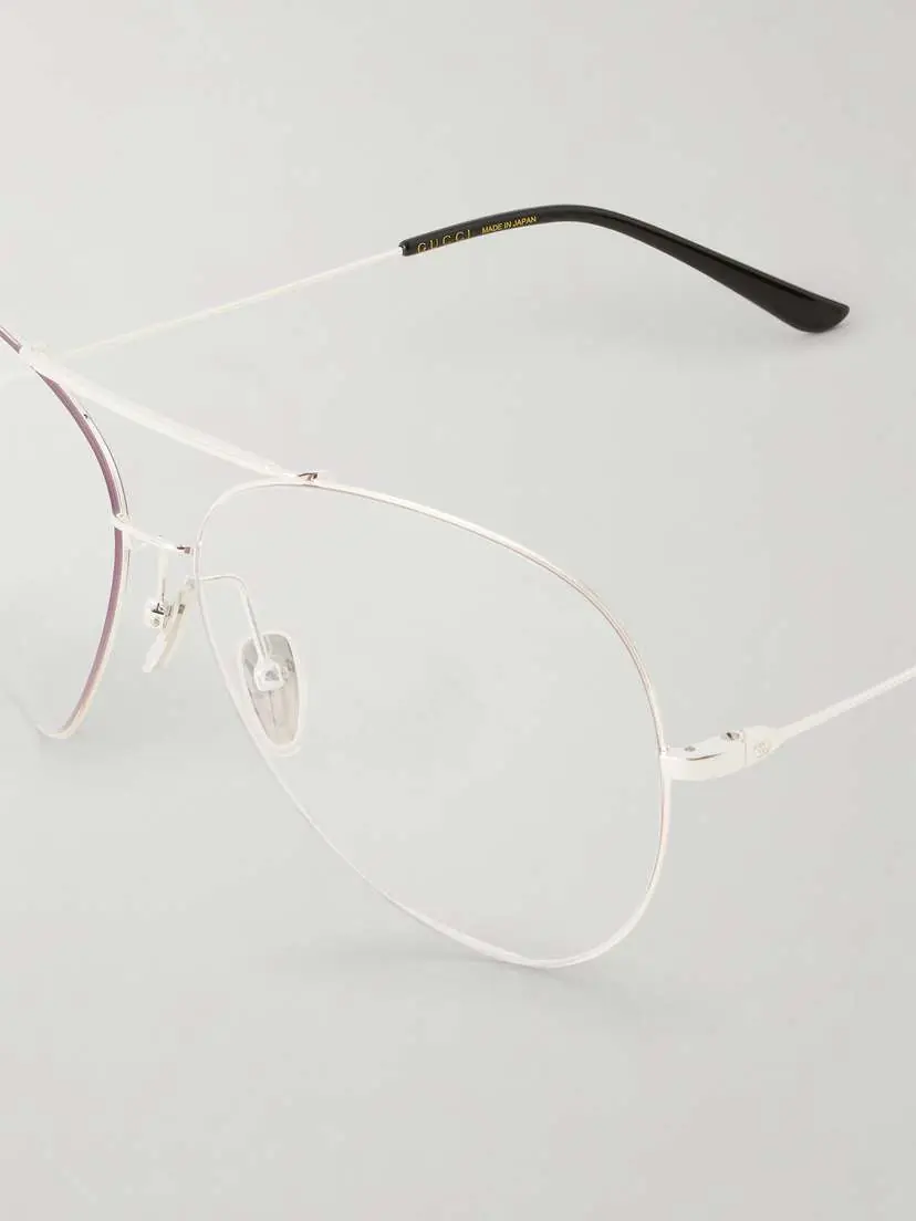 Gucci Eyewear Aviator-style Silver-tone Sunglasses | Thumbnail 4 Gucci Eyewear Aviator-style Silver-tone Sunglasses | Thumbnail 4