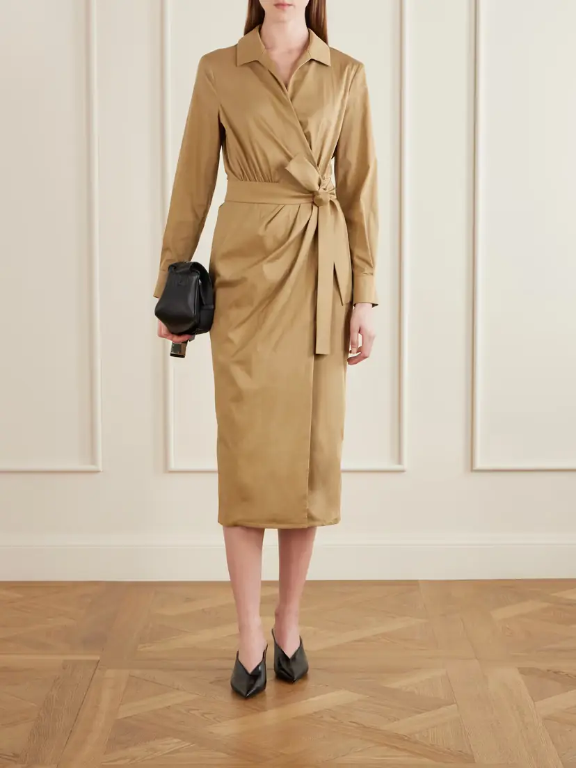 Max Mara Mxbeta Cotton-blend Poplin Midi Shirt Dress | Thumbnail 2