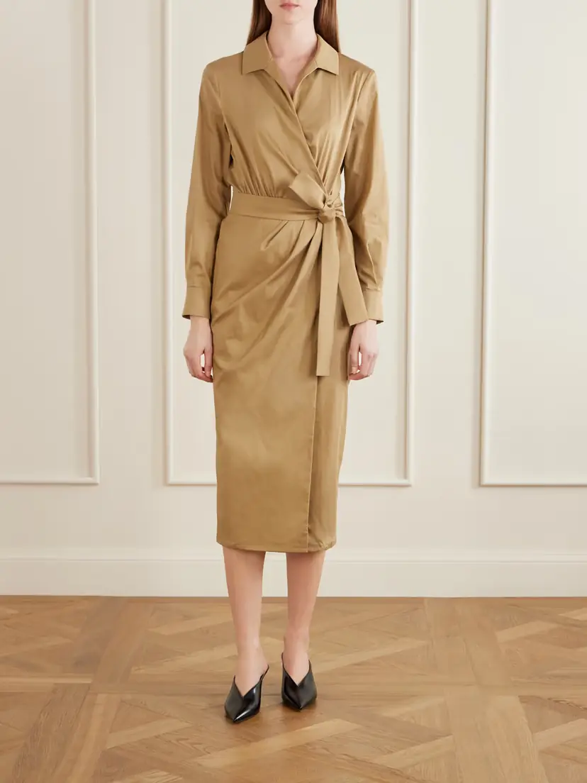 Max Mara Mxbeta Cotton-blend Poplin Midi Shirt Dress | Thumbnail 3