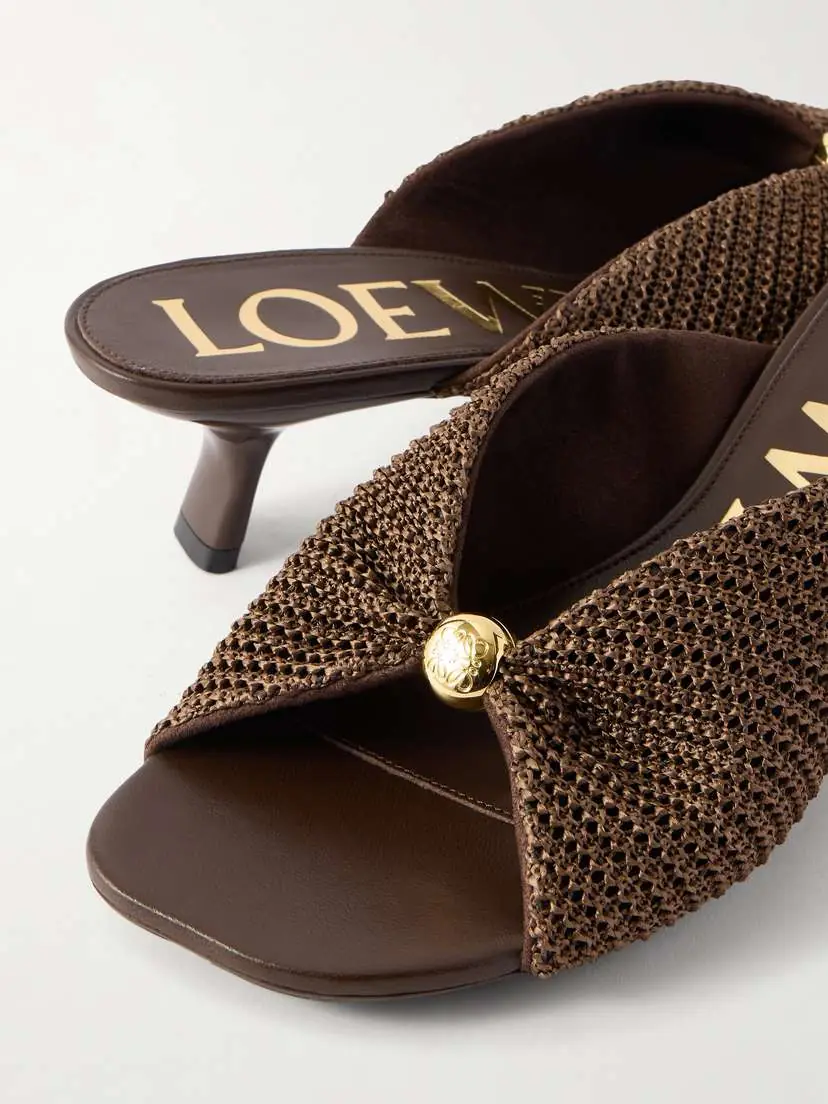 Loewe + Paula's Ibiza Pebble Raffia-effect Mules | Thumbnail 5 Loewe + Paula's Ibiza Pebble Raffia-effect Mules | Thumbnail 5