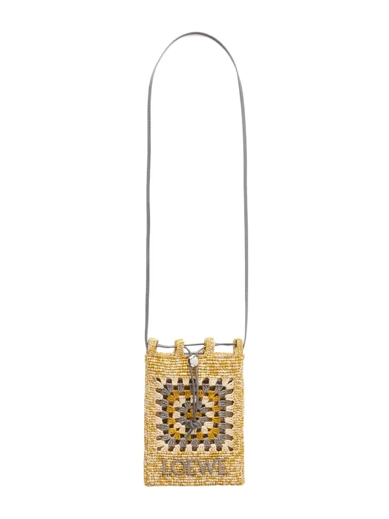 + Paula's Ibiza Leather-trimmed Crocheted Raffia Bucket Bag + Paula's Ibiza Leather-trimmed Crocheted Raffia Bucket Bag