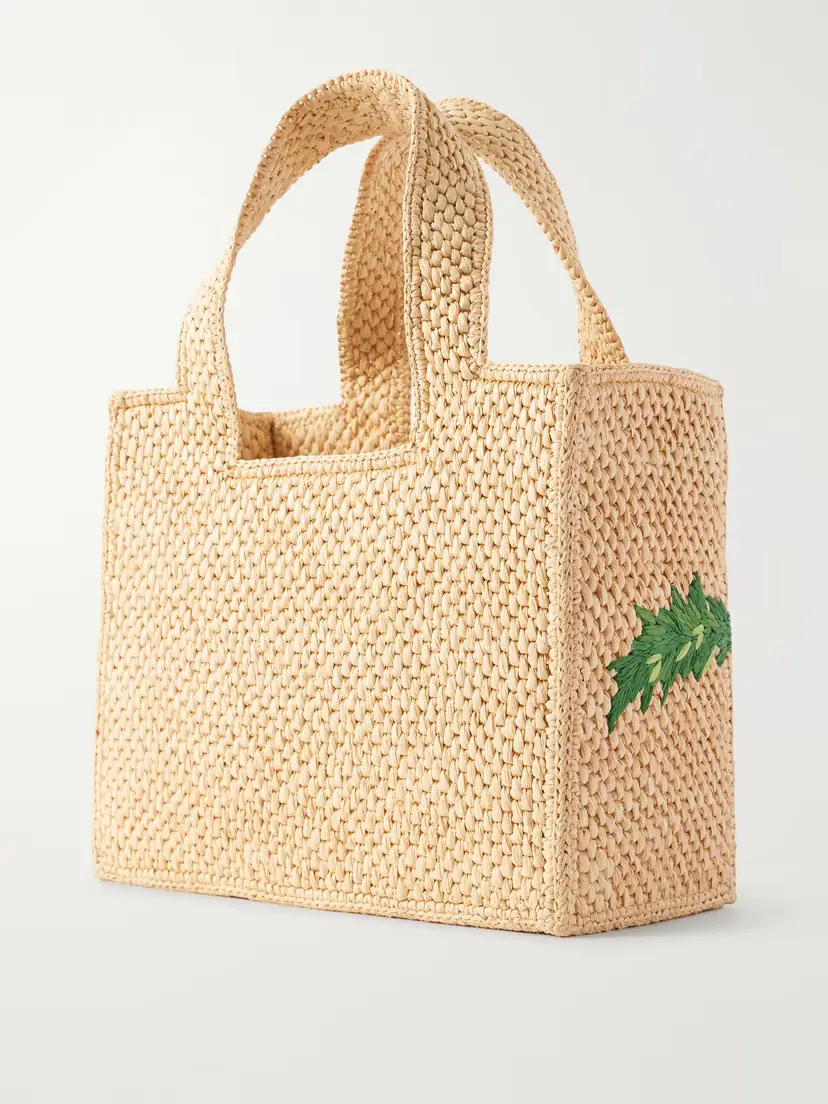Loewe + Paula's Ibiza Small Embroidered Raffia Tote | Thumbnail 4 Loewe + Paula's Ibiza Small Embroidered Raffia Tote | Thumbnail 4