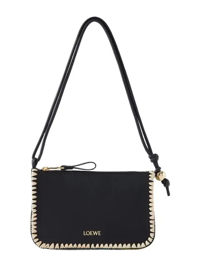 + Paula's Ibiza Rio Raffia-trimmed Leather Shoulder Bag