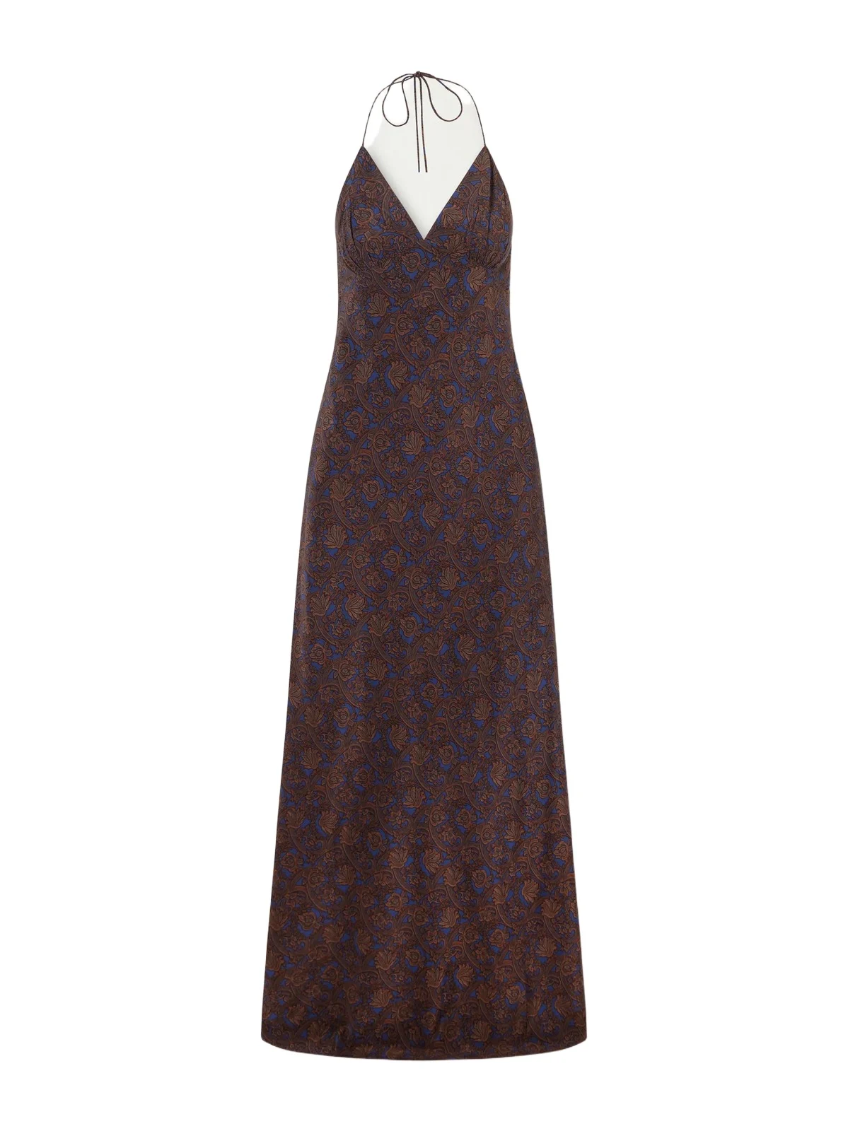 Open-back Printed Silk-crepe De Chine Halterneck Maxi Dress Open-back Printed Silk-crepe De Chine Halterneck Maxi Dress