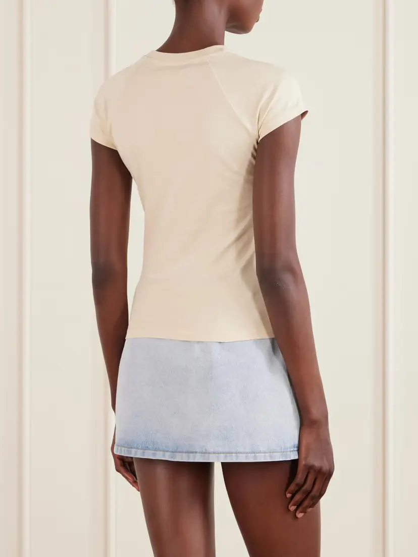Loewe + Paula’s Ibiza Anagram Embroidered Cotton T-shirt | Thumbnail 4