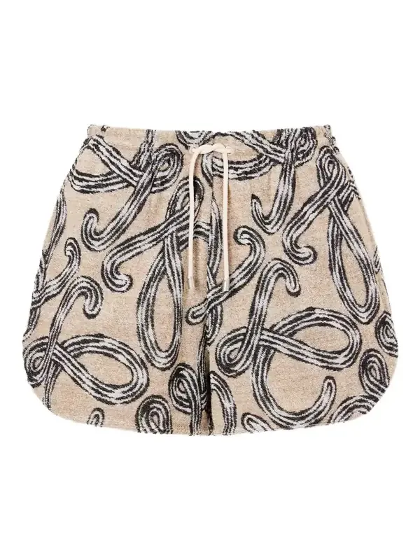 +paula’s Ibiza Printed Cotton-blend Terry Shorts