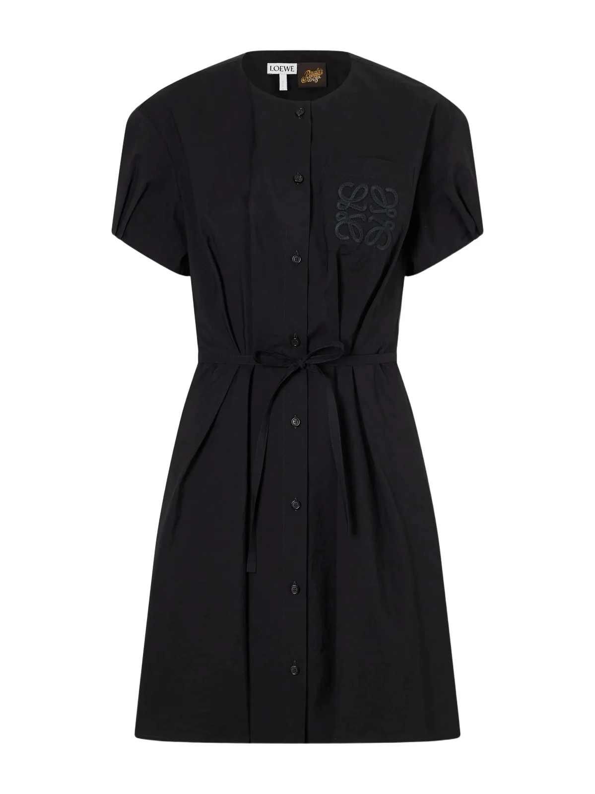+ Paula’s Ibiza Anagram Embroidered Belted Cotton-blend Midi Dress + Paula’s Ibiza Anagram Embroidered Belted Cotton-blend Midi Dress