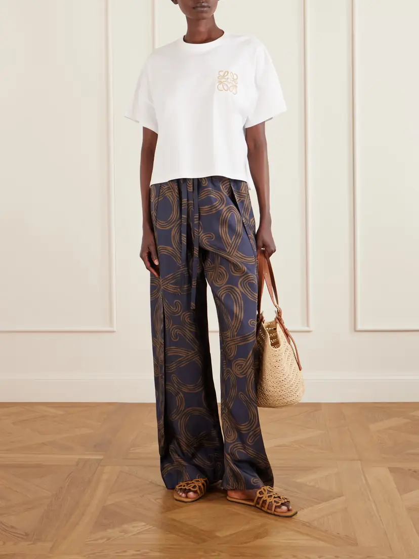 Loewe + Paula’s Ibiza Printed Mid-rise Straight-leg Silk Pants | Thumbnail 2 Loewe + Paula’s Ibiza Printed Mid-rise Straight-leg Silk Pants | Thumbnail 2