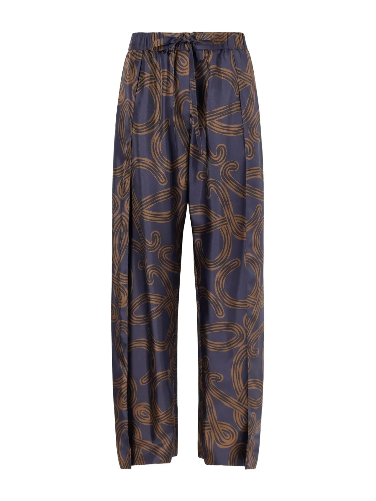 + Paula’s Ibiza Printed Mid-rise Straight-leg Silk Pants + Paula’s Ibiza Printed Mid-rise Straight-leg Silk Pants