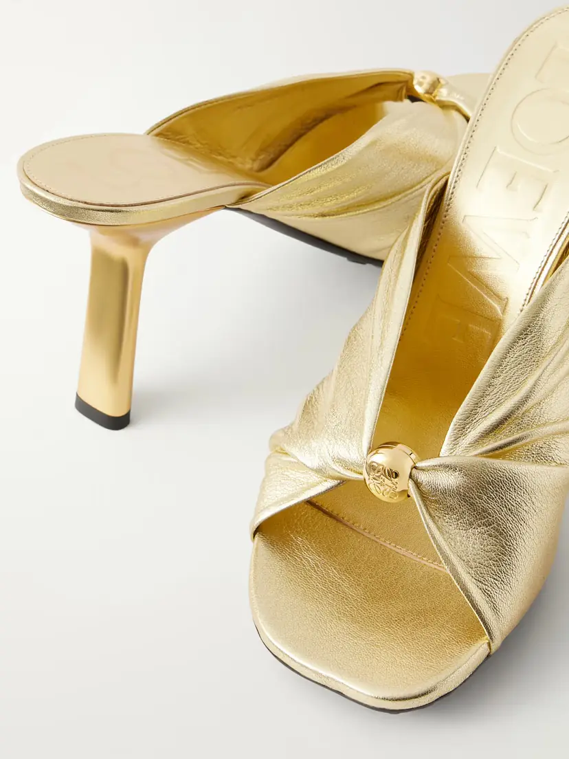 Loewe + Paula's Ibiza Metallic Leather Sandals | Thumbnail 5 Loewe + Paula's Ibiza Metallic Leather Sandals | Thumbnail 5
