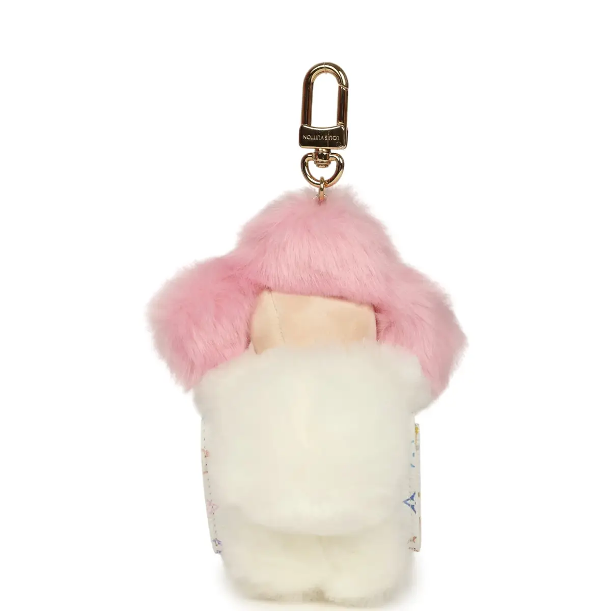 Louis Vuitton Louis Vuitton X Takashi Murakami Vivienne Cuddle Bag Charm Pink and White Monogram Multicolored Canvas Gold Hardware | Thumbnail 4 Louis Vuitton Louis Vuitton X Takashi Murakami Vivienne Cuddle Bag Charm Pink and White Monogram Multicolored Canvas Gold Hardware | Thumbnail 4