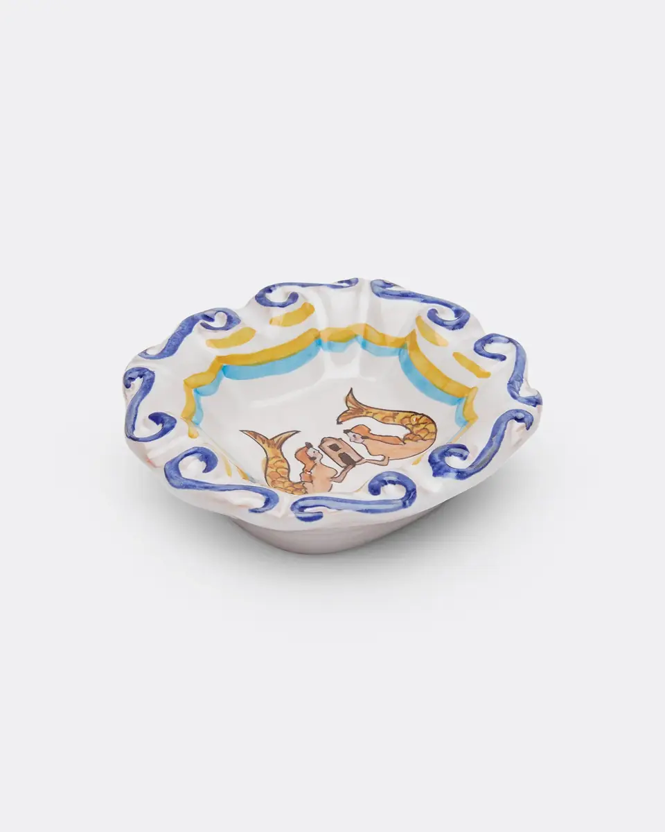 Emporio Sirenuse Le Sirenuse Ashtray Blue Yellow | Thumbnail 2