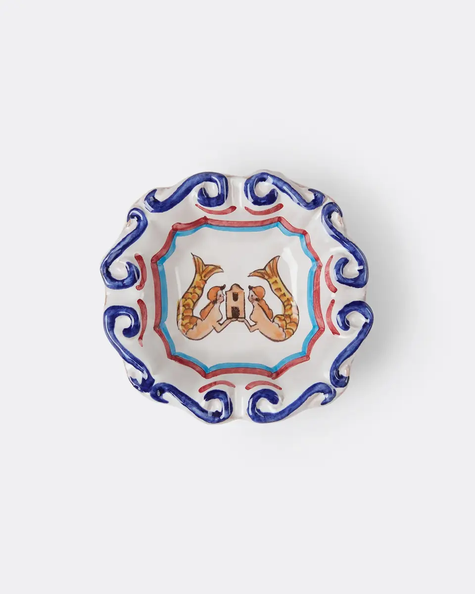 Emporio Sirenuse Le Sirenuse Ashtray Blue Yellow | Thumbnail 4