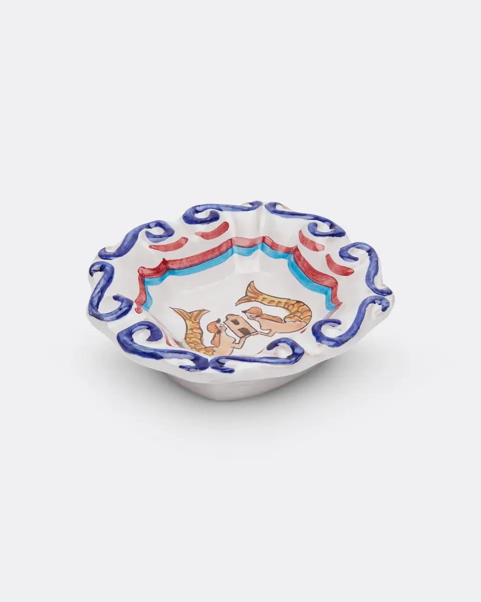 Emporio Sirenuse Le Sirenuse Ashtray Blue Yellow | Thumbnail 5