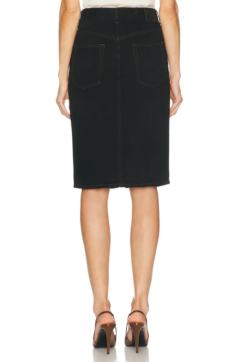 Saint Laurent Denim Midi Skirt | Thumbnail 4 Saint Laurent Denim Midi Skirt | Thumbnail 4