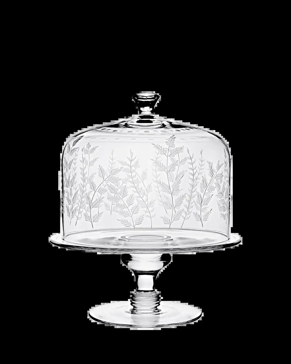William Yeoward Crystal Fern Cake Stand & Dome | Thumbnail 2