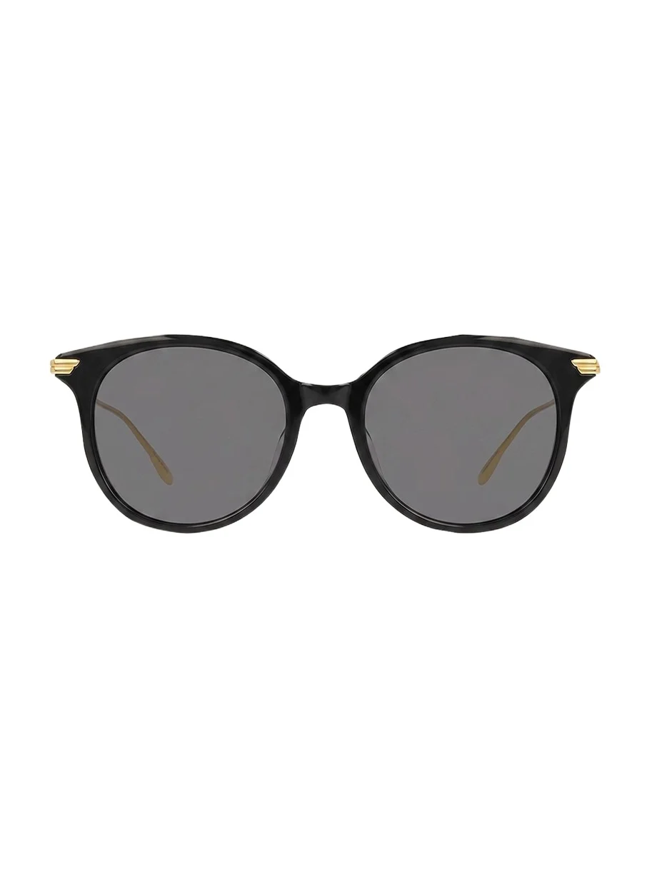 Round Acetate/Metal Sunglasses