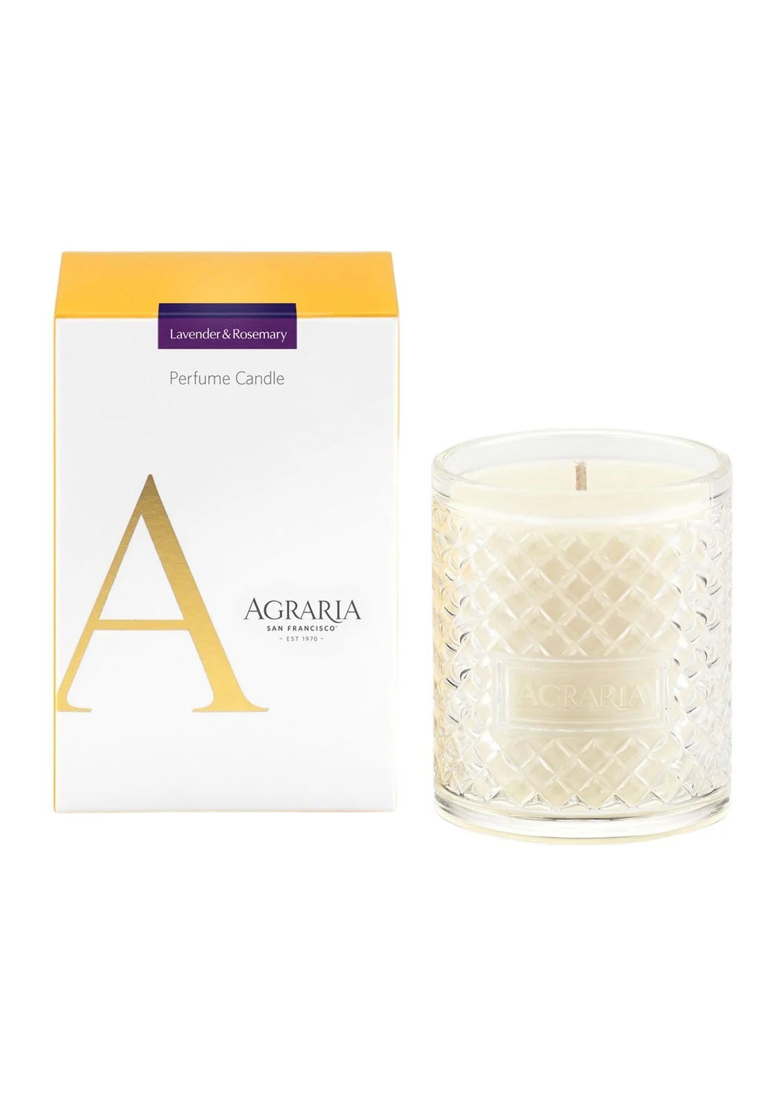Agraria Lavender & Rosemary Perfume Candle, 7 oz.