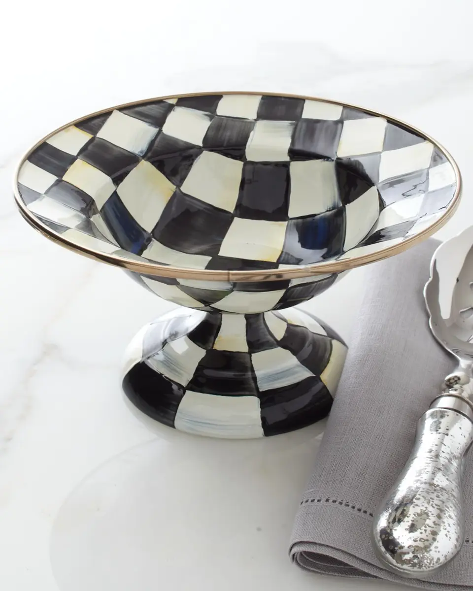 MacKenzie-Childs Small Courtly Check Compote | Thumbnail 2