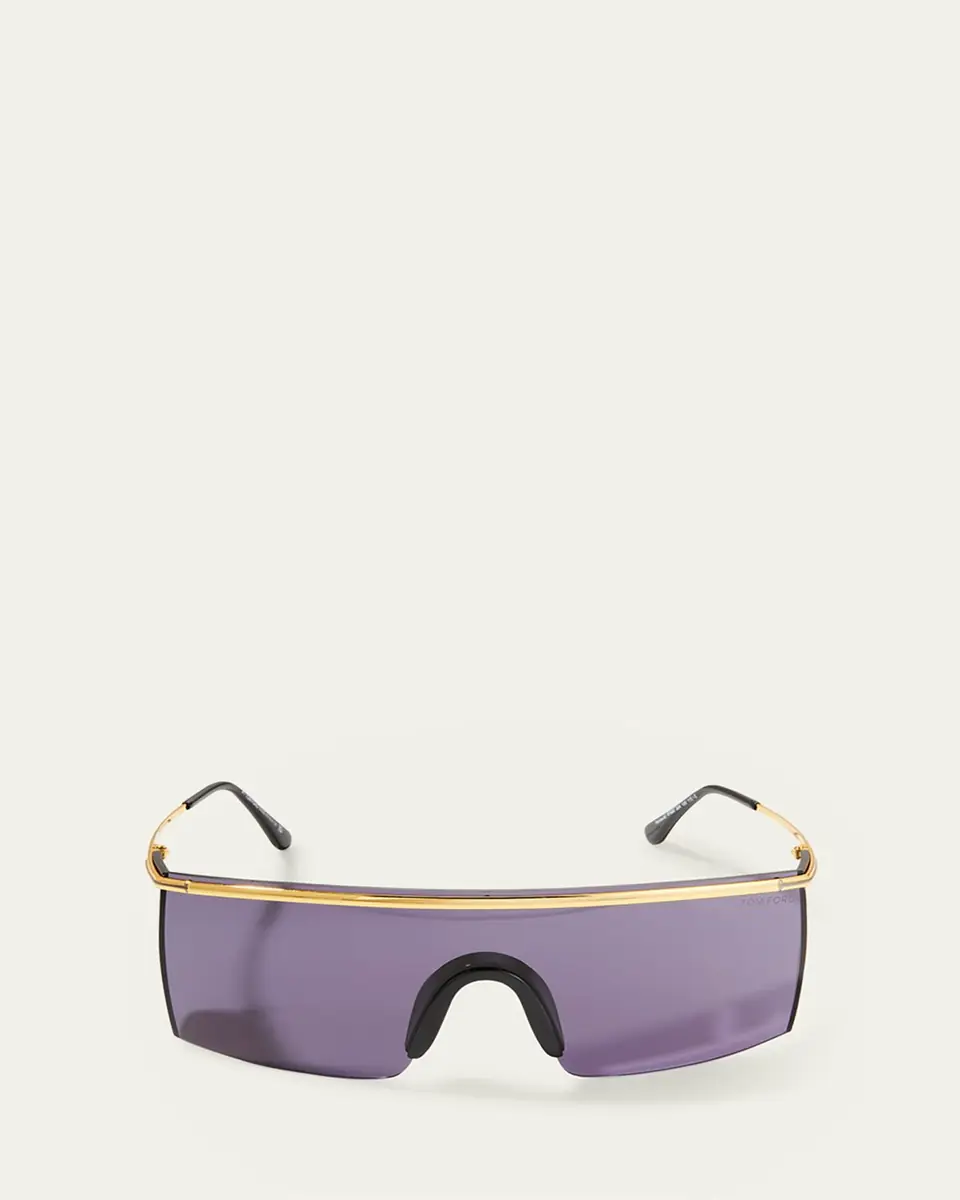 TOM FORD Pavlos Metal Shield Sunglasses | Thumbnail 2