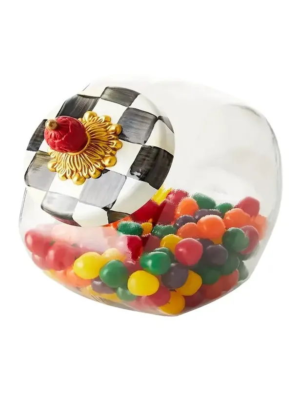 MacKenzie-Childs Sweets Jar with Courtly Check Lid