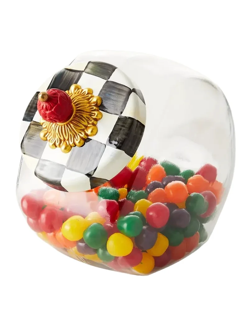 MacKenzie-Childs Sweets Jar with Courtly Check Lid