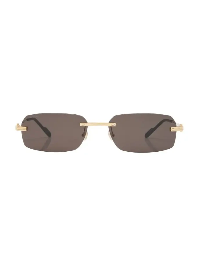 Men's Rimless Metal Rectangle Sunglasses Men's Rimless Metal Rectangle Sunglasses