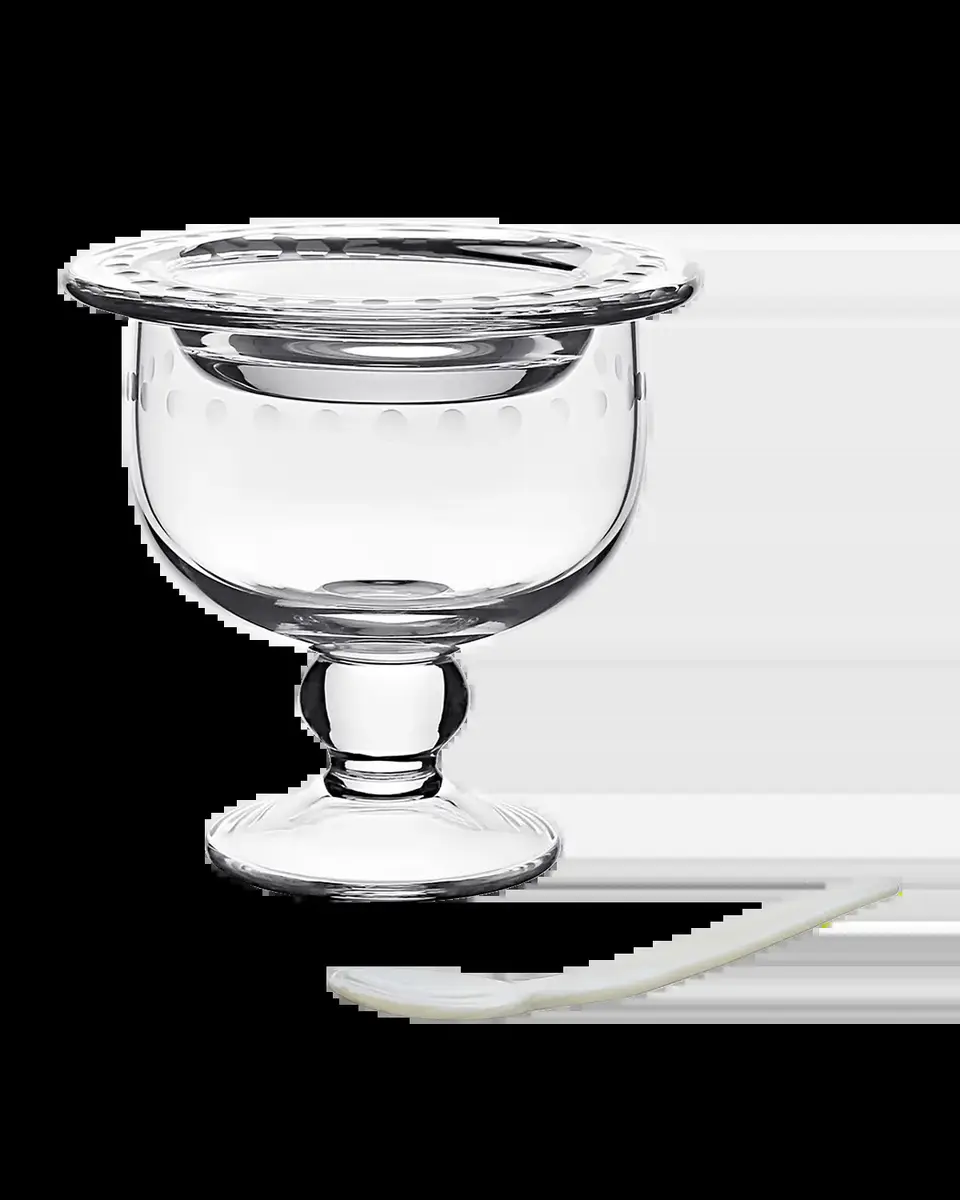 William Yeoward Crystal Katerina Caviar Server For 2 With Spoon | Thumbnail 2