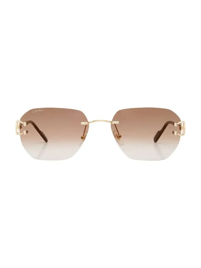 Rimless Square Metal Sunglasses Rimless Square Metal Sunglasses