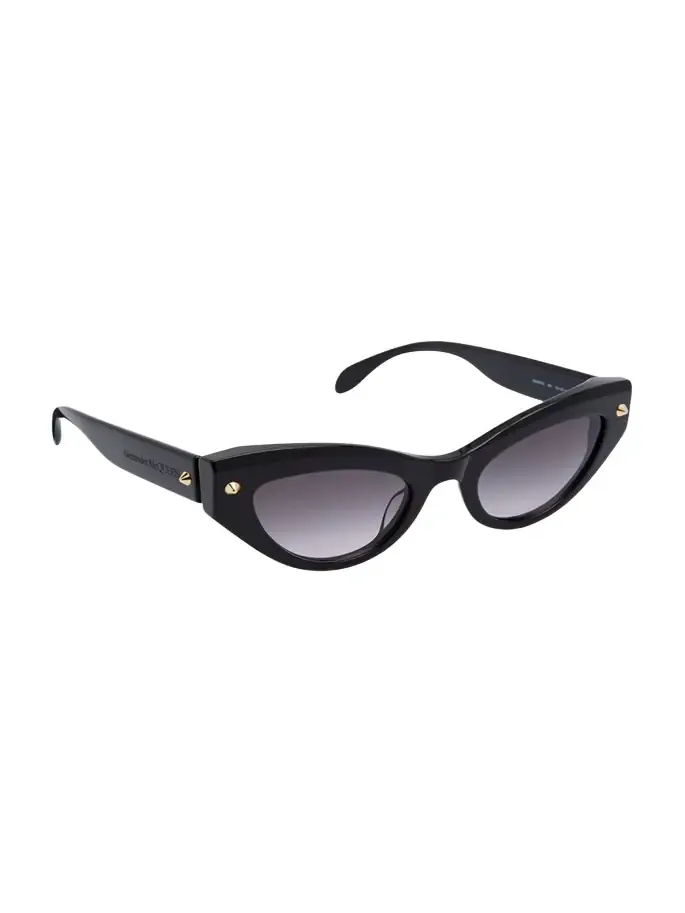 Acetate Cat-Eye Sunglasses w/ Studded Detail