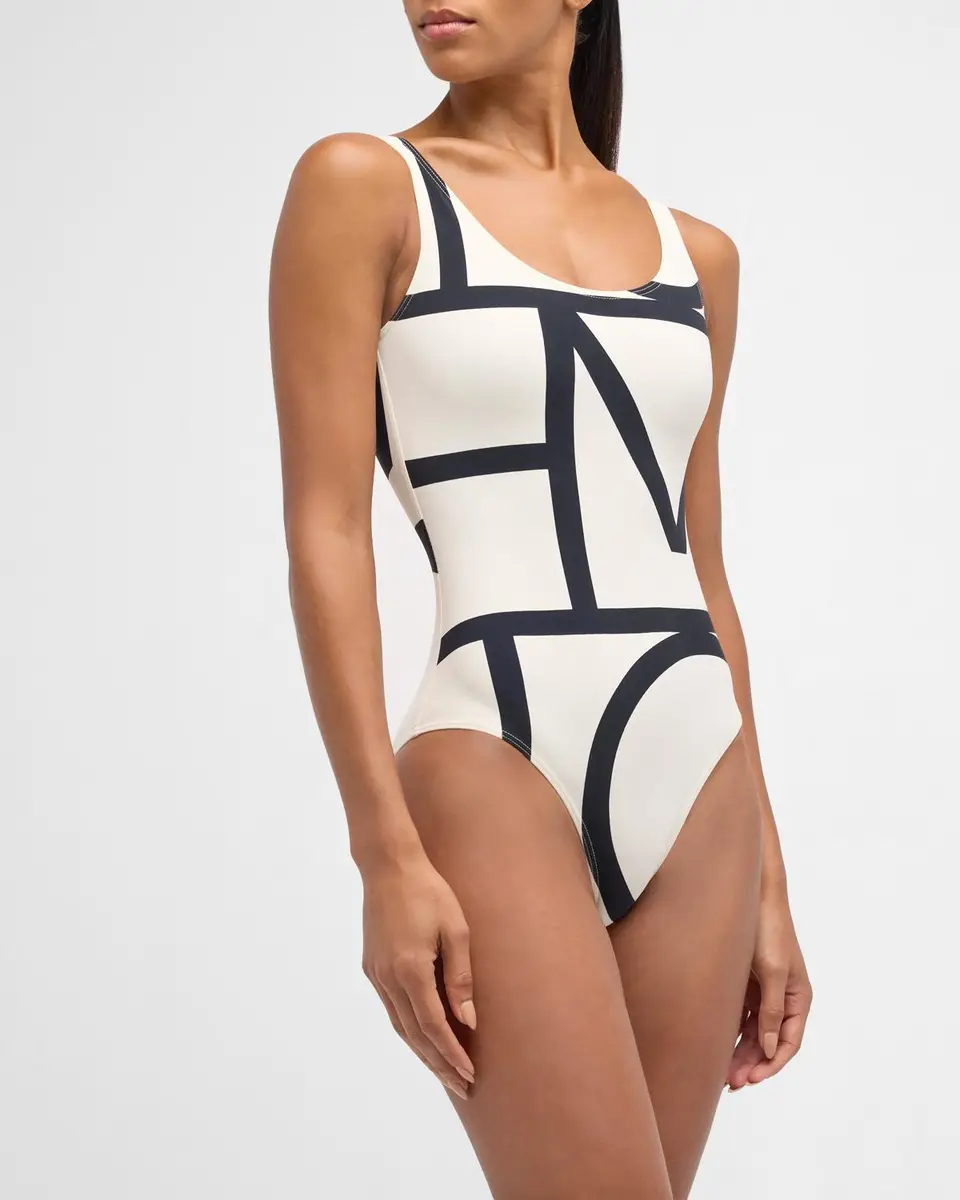 TOTEME Monogram One-Piece Swimsuit | Thumbnail 5 TOTEME Monogram One-Piece Swimsuit | Thumbnail 5