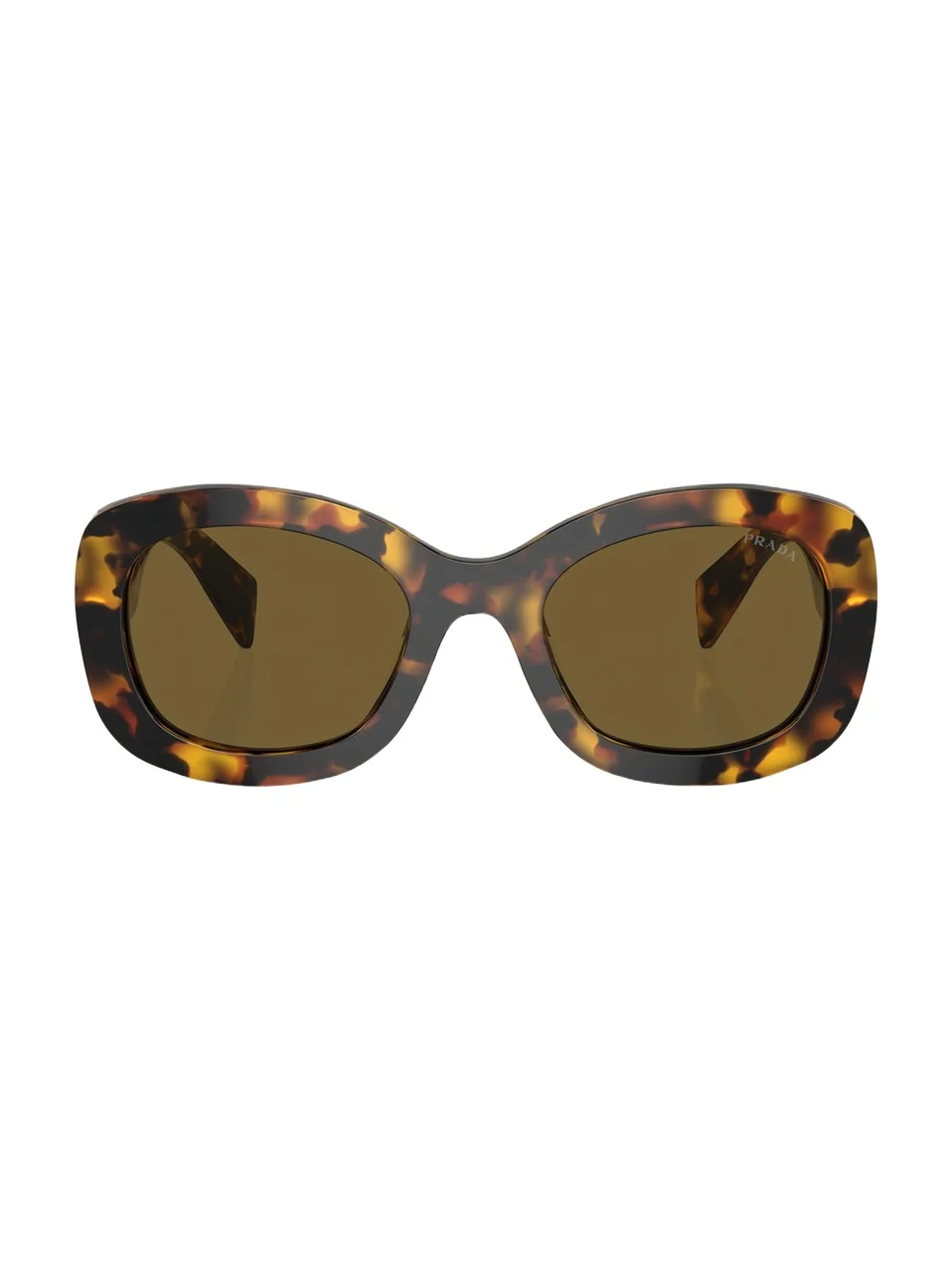 Prada Lettering Logo Acetate Oval Sunglasses
