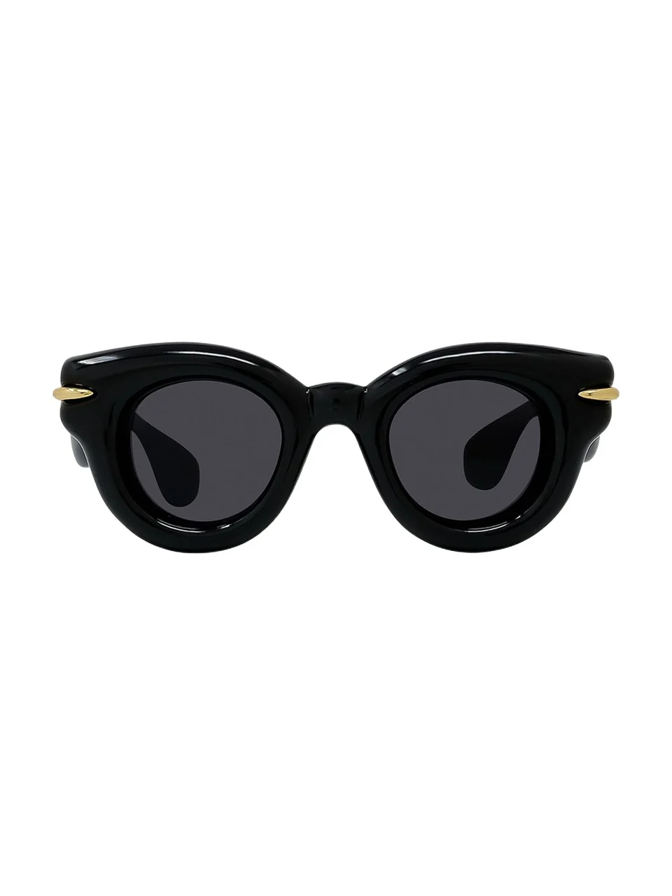 Loewe Men's Inflated Pantos Acetate-Nylon Round Sunglasses