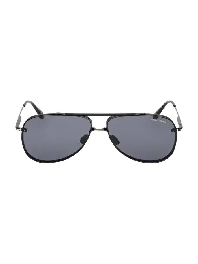 Leon Metal & Acetate Aviator Sunglasses Leon Metal & Acetate Aviator Sunglasses