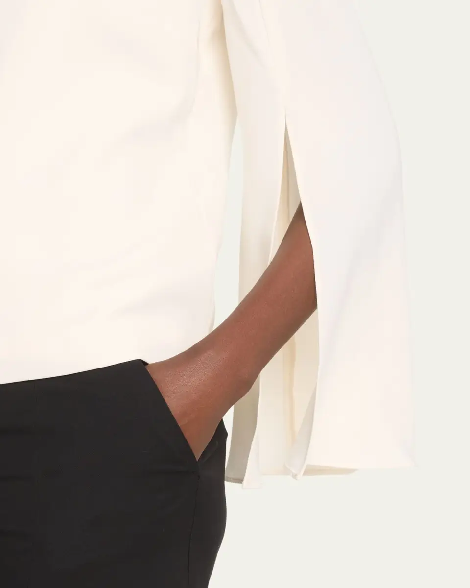 Roland Mouret Split-Sleeve Cady Top | Thumbnail 5