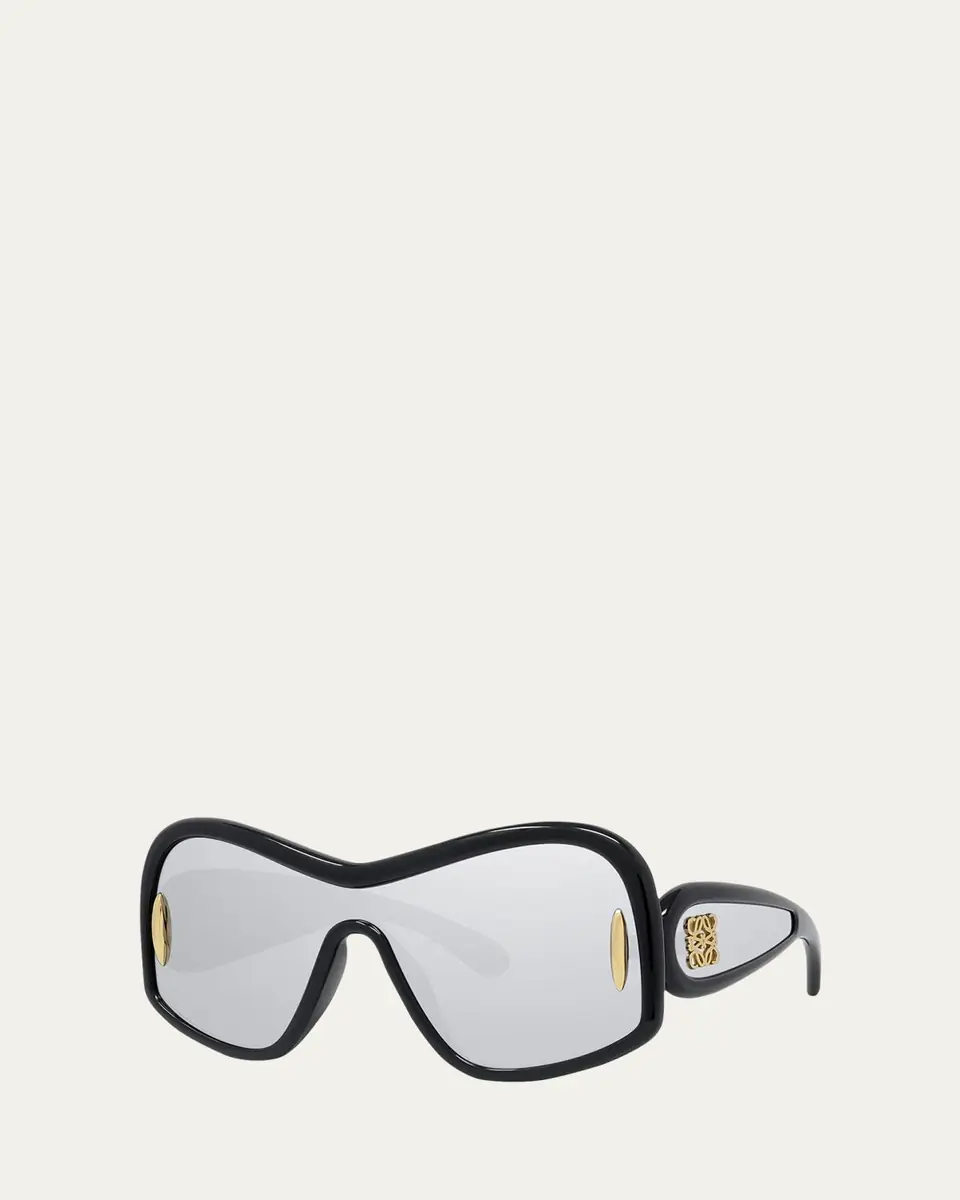 Loewe Anagram Mirrored Acetate Shield Sunglasses | Thumbnail 2
