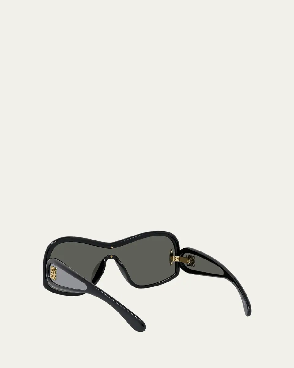 Loewe Anagram Mirrored Acetate Shield Sunglasses | Thumbnail 3