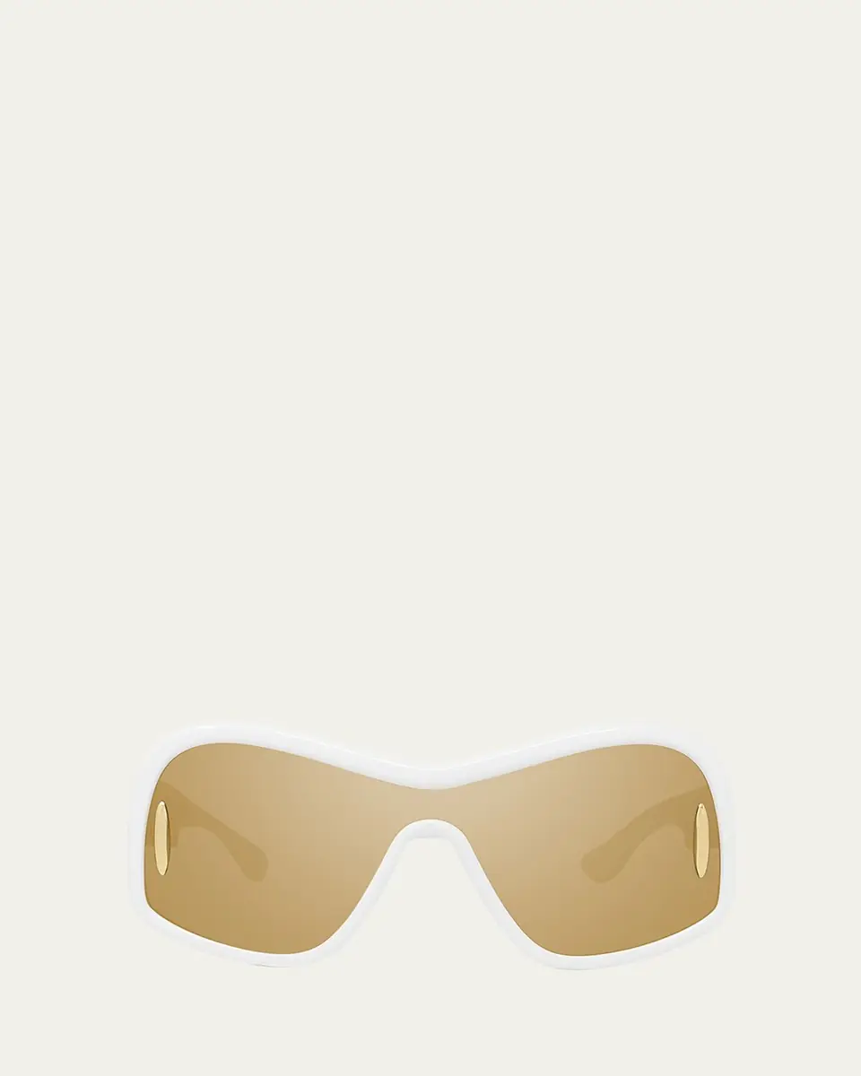 Loewe Anagram Mirrored Acetate Shield Sunglasses | Thumbnail 4