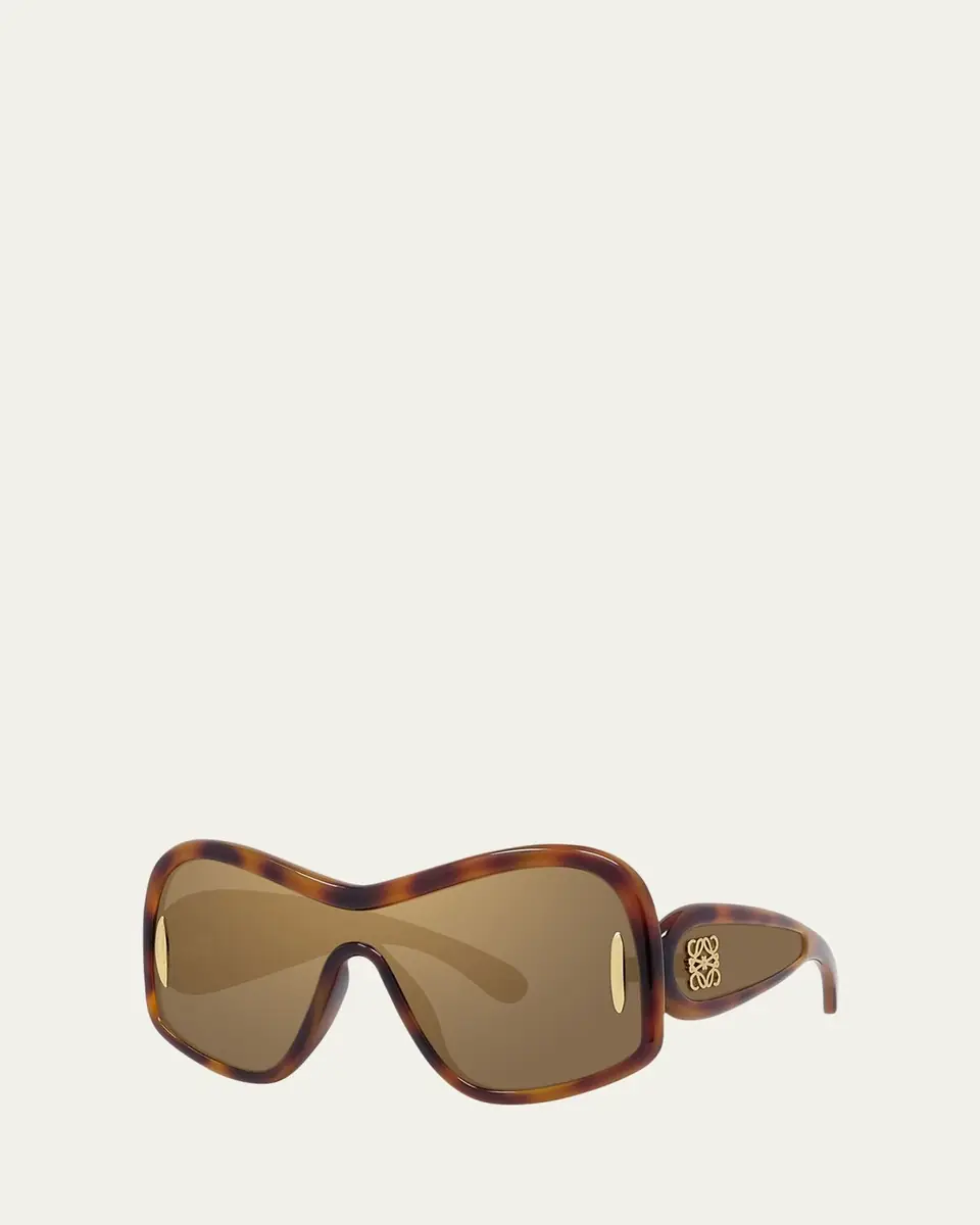 Loewe Anagram Mirrored Acetate Shield Sunglasses | Thumbnail 8