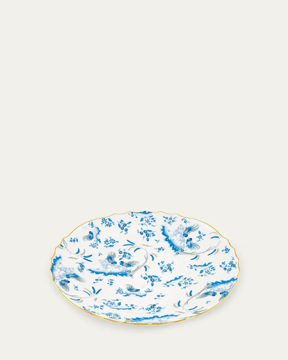 GINORI 1735 Oro di Doccia Large Round Platter, Turchese | Thumbnail 2