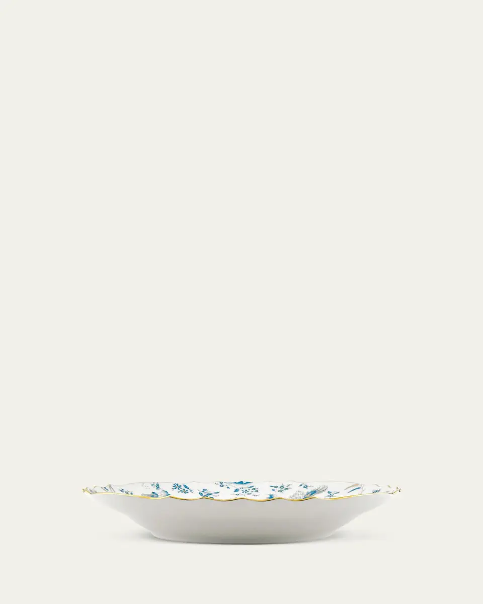 GINORI 1735 Oro di Doccia Large Round Platter, Turchese | Thumbnail 4