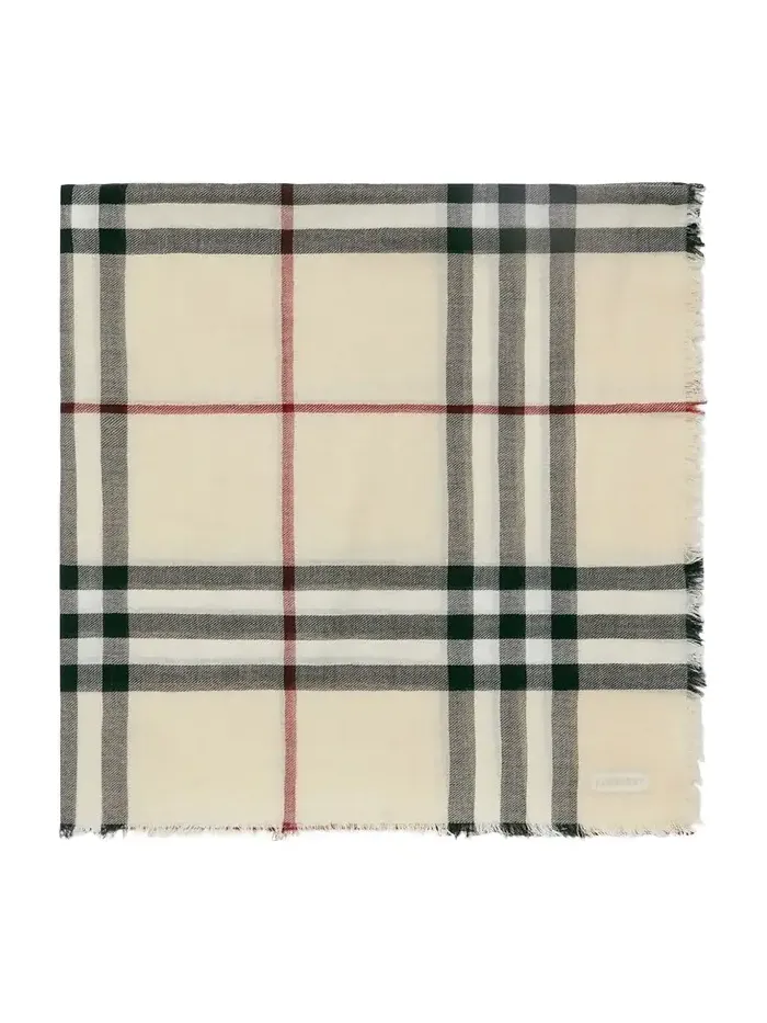 Giant Check Wool Scarf Giant Check Wool Scarf