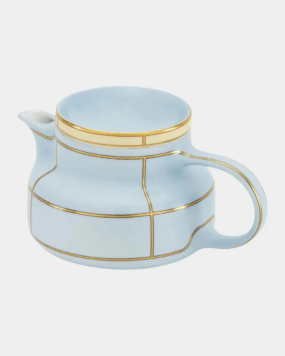 GINORI 1735 Diva Colonna Teapot with Cover, Celeste | Thumbnail 2 GINORI 1735 Diva Colonna Teapot with Cover, Celeste | Thumbnail 2