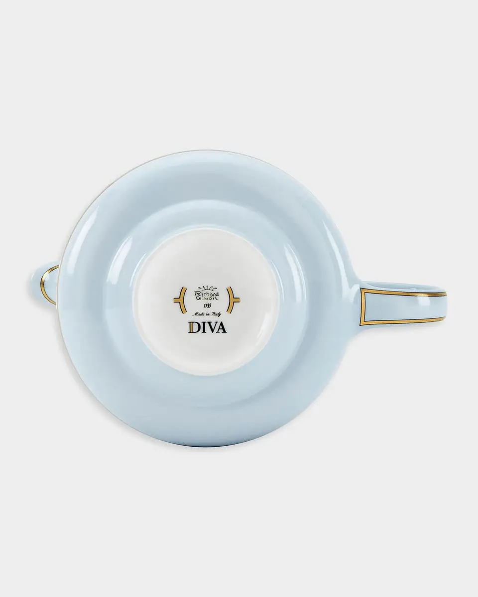 GINORI 1735 Diva Colonna Teapot with Cover, Celeste | Thumbnail 4 GINORI 1735 Diva Colonna Teapot with Cover, Celeste | Thumbnail 4