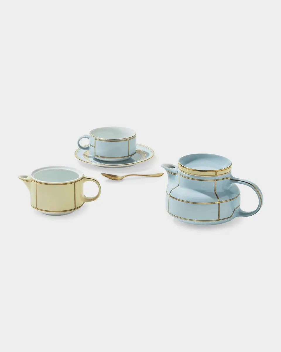 GINORI 1735 Diva Colonna Teapot with Cover, Celeste | Thumbnail 5 GINORI 1735 Diva Colonna Teapot with Cover, Celeste | Thumbnail 5