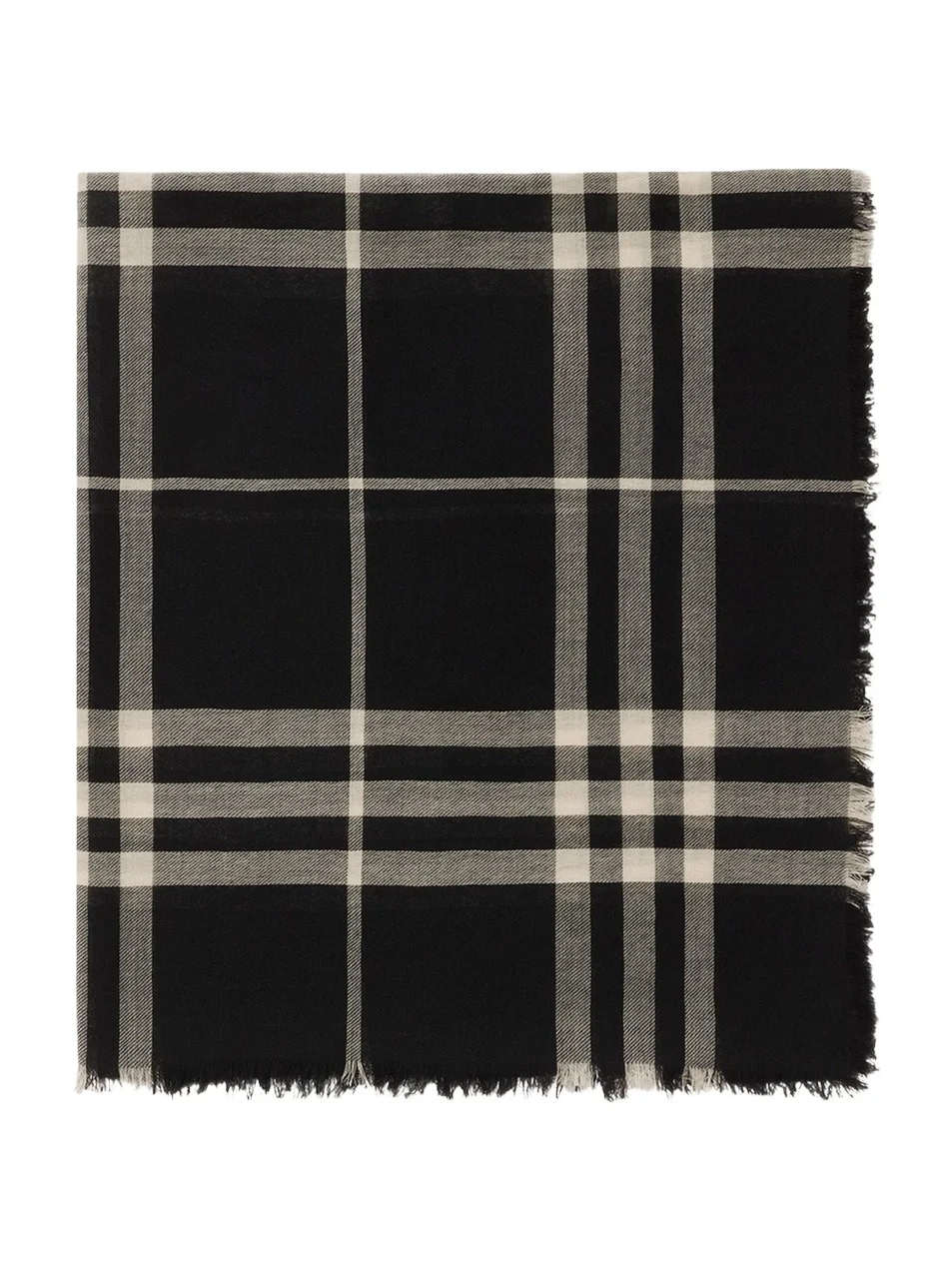 Burberry Giant Check Wool Scarf