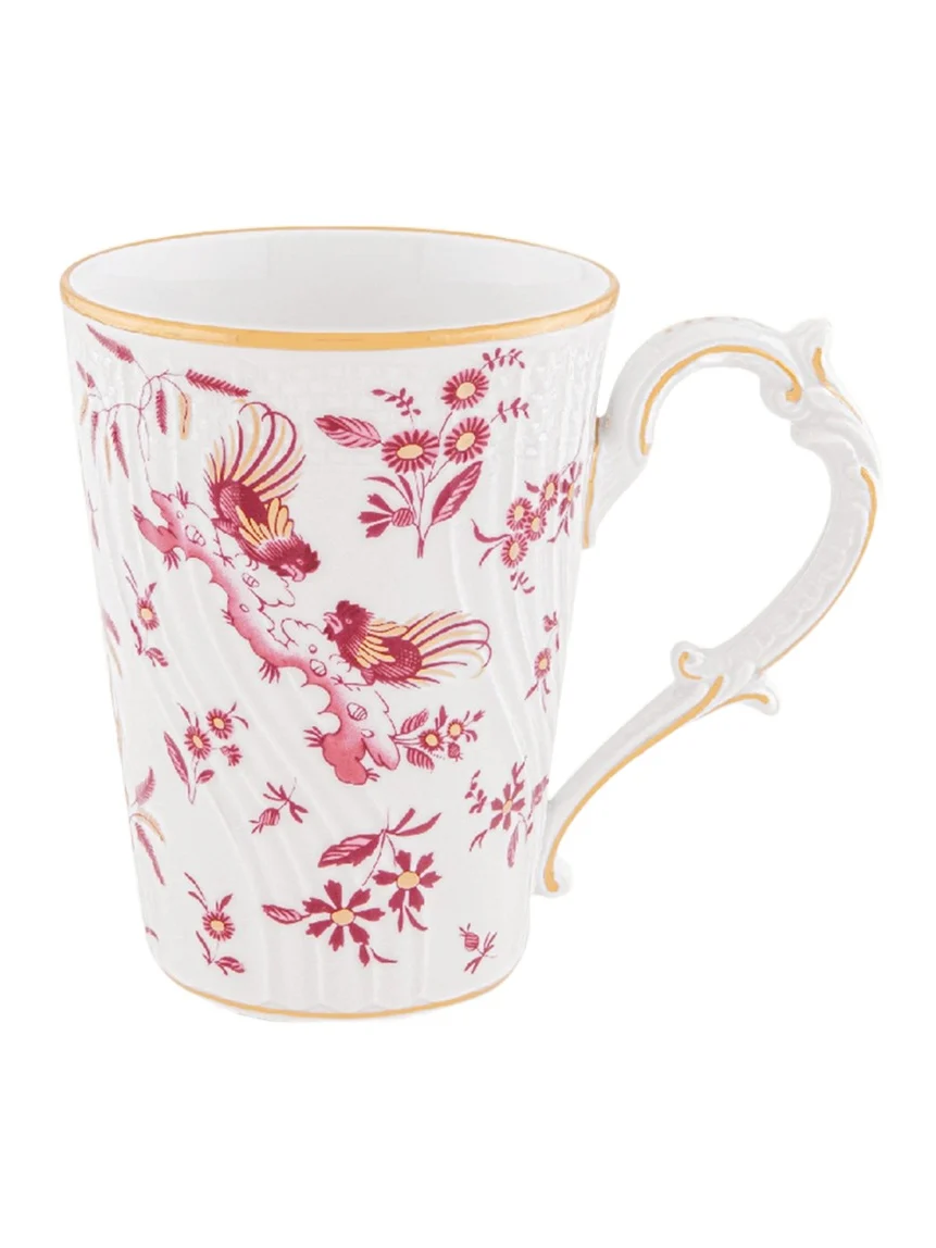 GINORI 1735 Oro di Doccia Magenta Mug, 14 oz