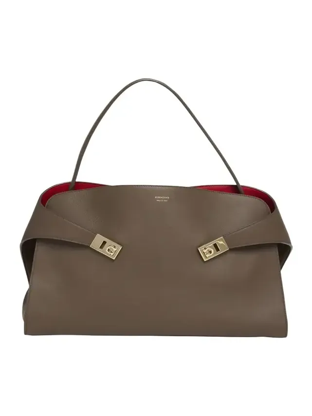 Large Hug Soft Bicolor Shoulder Bag Large Hug Soft Bicolor Shoulder Bag