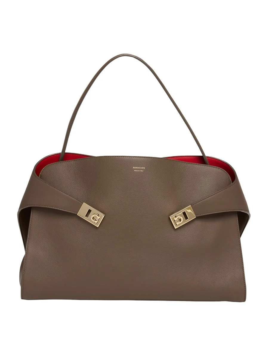 Large Hug Soft Bicolor Shoulder Bag Large Hug Soft Bicolor Shoulder Bag