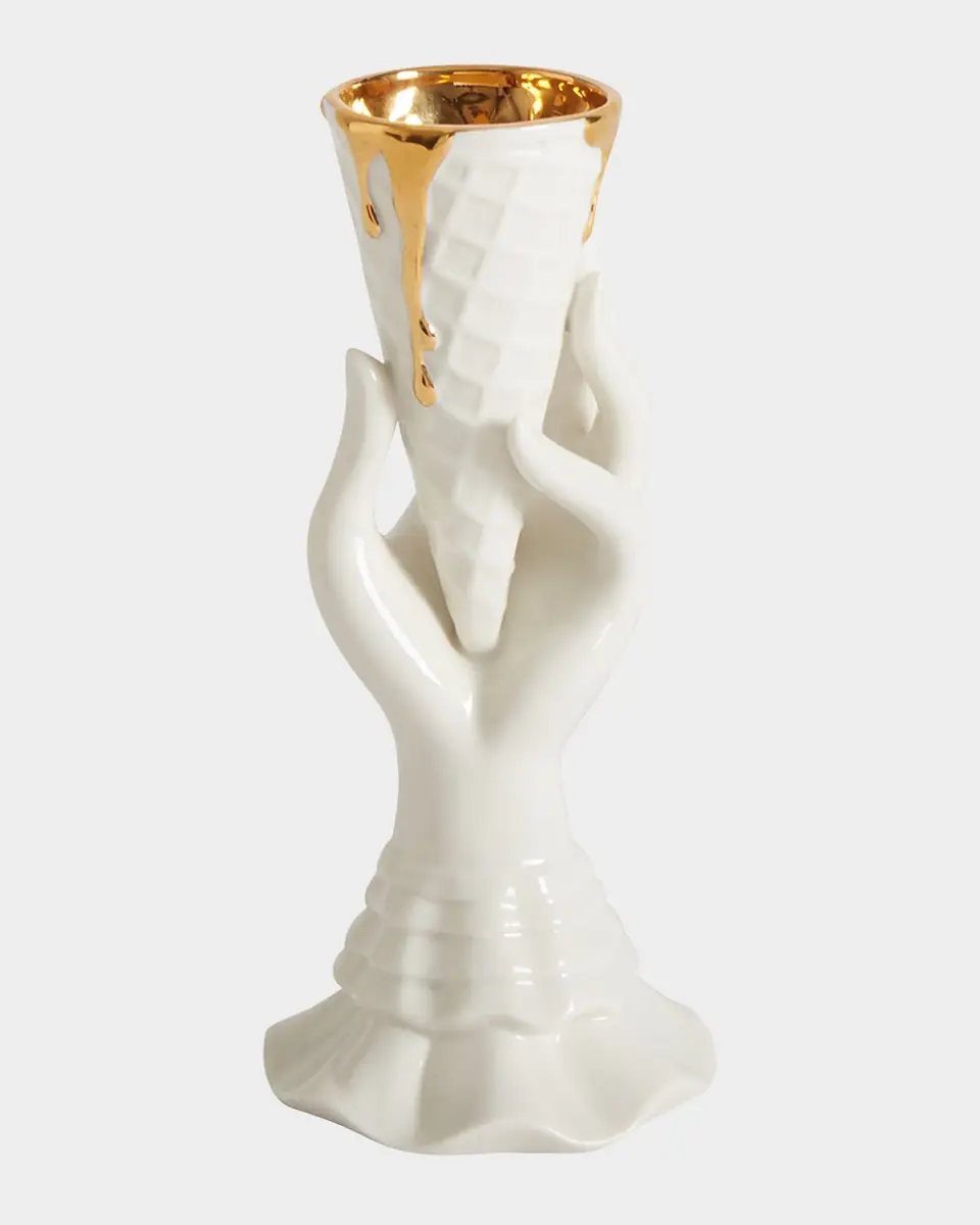 Jonathan Adler Gilded Muse I-Scream Vase | Thumbnail 2